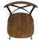Flash Furniture Advantage X-Back Chair with Metal Bracing and Fruitwood Seat X-BACK-METAL-FW - alternate 1